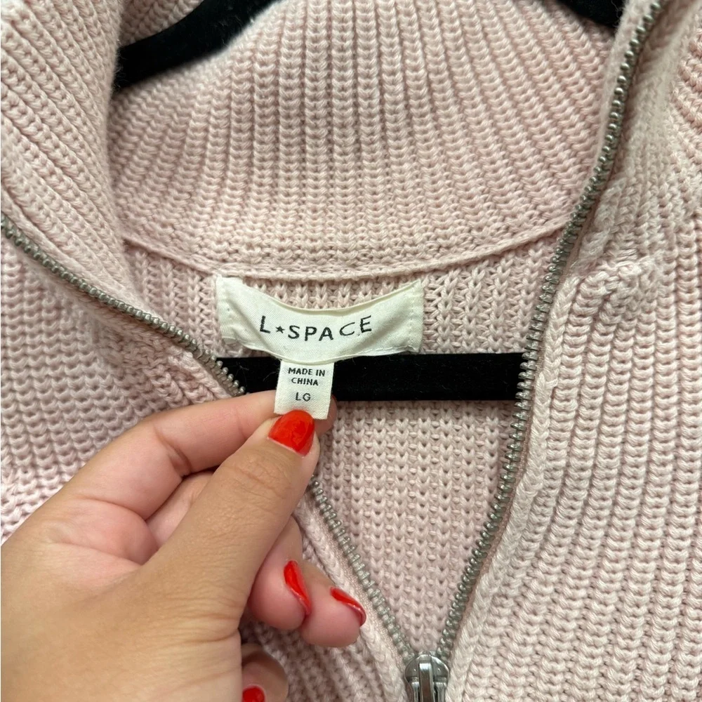 L*Space Light‎ Pink Knit Sweater